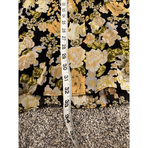 Anthropologie Little Moon Floral Flowy Skirt Size 6 - Picture 7 of 7